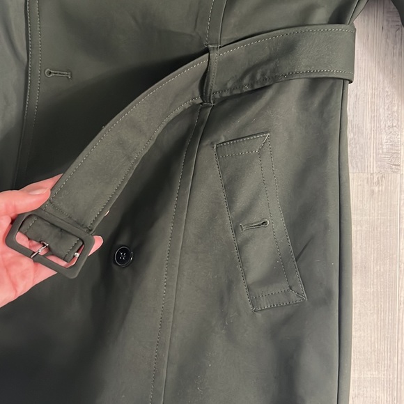 Fall/Spring olive green peacoat - Picture 6 of 8